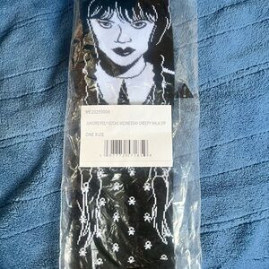 Wednesday Addams Graphic Socks